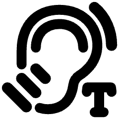 Hearing Telecoil Icon from Plump Remix Set