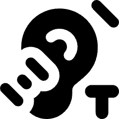 Hearing Telecoil Icon from Core Solid Set