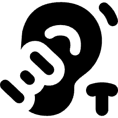 Hearing Telecoil Icon from Flex Solid Set