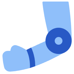Prosthetic Arm Icon from Plump Flat Set