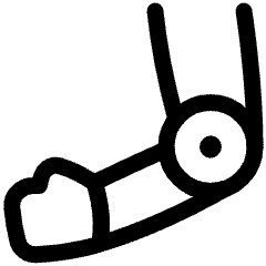 Prosthetic Arm Icon from Plump Line Set