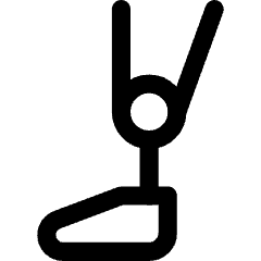 Prosthetic Leg Icon from Core Line Set