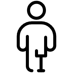 Prosthetic Leg 2 Icon from Ultimate Light Set