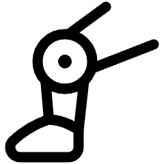 Prosthetic Leg Icon from Plump Line Set
