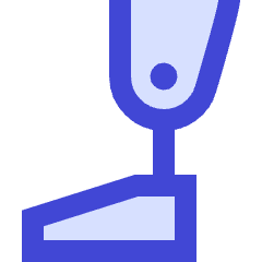 Prosthetic Leg Icon from Sharp Duo Set