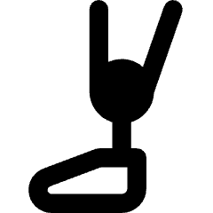 Prosthetic Leg Icon from Core Remix Set