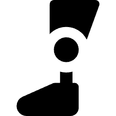 Prosthetic Leg Icon from Core Solid Set