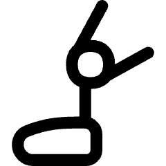 Prosthetic Leg Icon from Flex Line Set