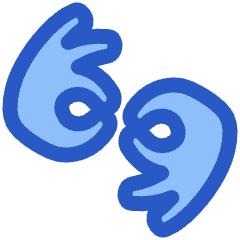 Sign Language Hand Icon from Plump Duo Set