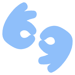 Sign Language Hand Icon from Plump Flat Set