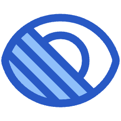 Visual Blind Icon from Plump Duo Set