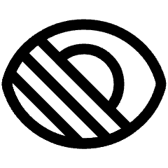 Visual Blind Icon from Plump Line Set