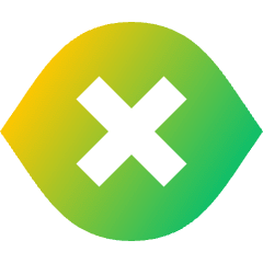 Visual Blind Icon from Sharp Gradient Set