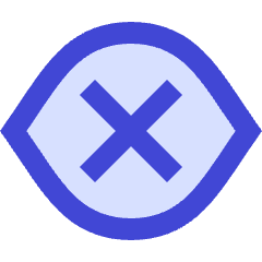 Visual Blind Icon from Sharp Duo Set