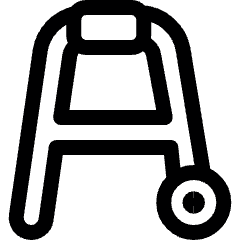 Walking Assistance Icon from Ultimate Regular Set