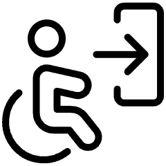 Wheelchair Entrance Icon from Ultimate Light Set