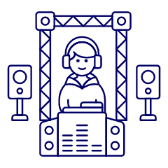 Dj Booth 1 Illustration from UX Line Set