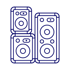 Speakers 2 Illustration from UX Line Set