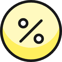Discount Circle Icon from Ultimate Colors Set