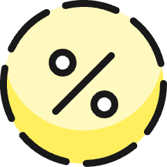 Discount Circle Dash Icon from Ultimate Colors Set