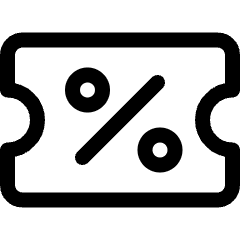 Discount Coupon Icon from Ultimate Regular Set