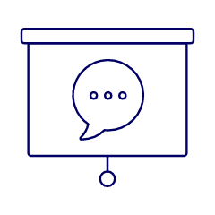 Projector Bubble Illustration from UX Line Set
