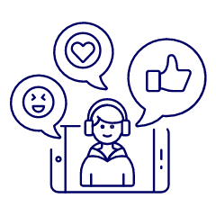 Voicechat 1 Illustration from UX Line Set