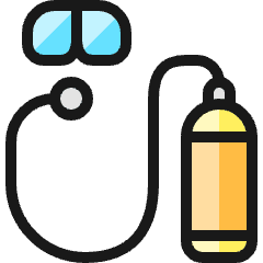 Diving Oxygen Icon from Ultimate Colors Set