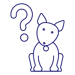 Curious Dog Illustration from UX Line Set