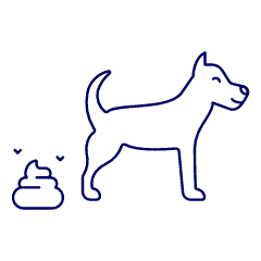 Dog Pooping Illustration from UX Line Set