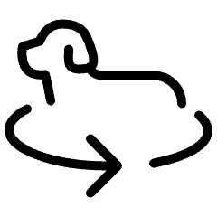 Dog Around Movement Icon from Ultimate Light Set