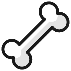Dog Bone Icon from Ultimate Colors Set