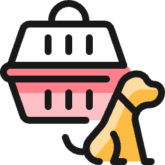 Dog Carrier Icon from Ultimate Colors Set