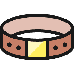 Dog Collar Icon from Ultimate Colors Set