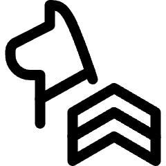 Dog Cop Rank 2 Icon from Ultimate Regular Set