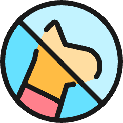 Dog Forbidden Icon from Ultimate Colors Set