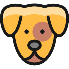 Dog Head Icon from Ultimate Colors Set