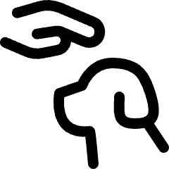 Dog Head Petting Icon from Ultimate Regular Set