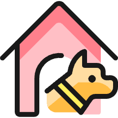 Dog House 1 Icon from Ultimate Colors Set