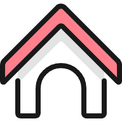 Dog House 2 Icon from Ultimate Colors Set