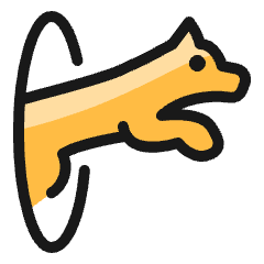 Dog Jump Icon from Ultimate Colors Set