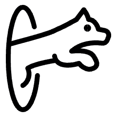 Dog Jump Icon from Ultimate Light Set