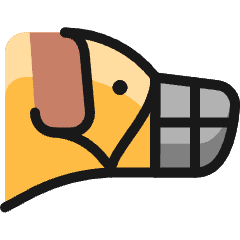 Dog Mouth Protection 1 Icon from Ultimate Colors Set