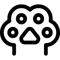 Dog Paw Icon from Ultimate Regular Set