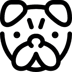 Dog Pitbull Icon from Ultimate Regular Set