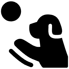 Dog Playing Ball Icon from Ultimate Bold Set