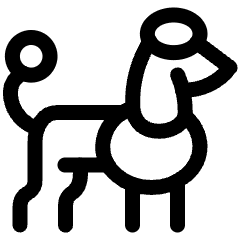 Dog Poodle Icon from Ultimate Regular Set