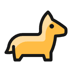 Dog Small 1 Icon from Ultimate Colors Set