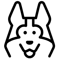 Siberian Husky Icon from Ultimate Light Set