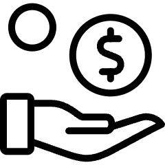 Begging Hand Coin 1 Icon from Ultimate Light Set